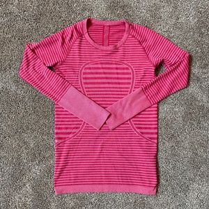 Lululemon swiftly LS size 8 pink